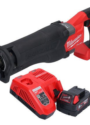 Batterie Milwaukee M18 FSZ-501 Scie sabre Recipro 18 V brushless + 1x batterie 5,0 Ah + chargeur