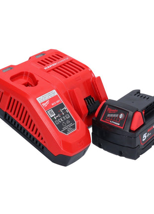 Batterie Milwaukee M18 FSZ-501 Scie sabre Recipro 18 V brushless + 1x batterie 5,0 Ah + chargeur