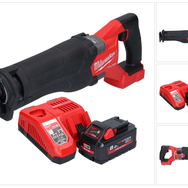 Milwaukee M18 FSZ-801 Akku Recipro Säbelsäge 18 V Brushless + 1x Akku 8,0 Ah + Ladegerät