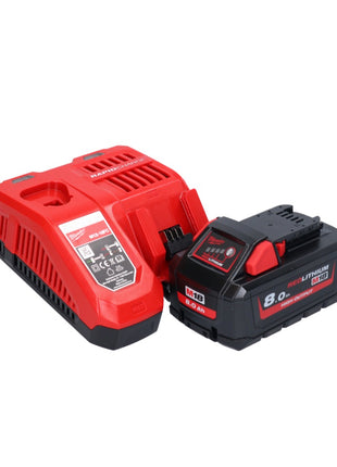 Batterie Milwaukee M18 FSZ-801 Scie sabre Recipro 18 V brushless + 1x batterie 8,0 Ah + chargeur