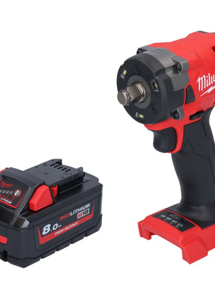 Clé à chocs sans fil Milwaukee M18 FIW2F12-801 18 V 339 Nm 1/2" brushless + 1x batterie 8,0 Ah - sans chargeur