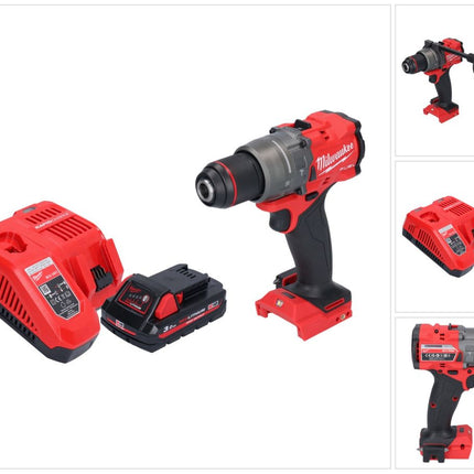 Milwaukee M18 FPD3-301 Akku Schlagbohrschrauber 18 V 158 Nm Brushless + 1x Akku 3,0 Ah + Ladegerät