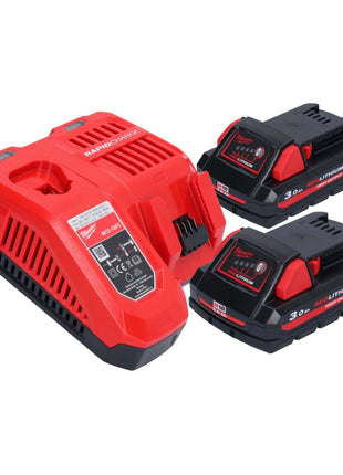 Milwaukee M18 FPD3-302 Akku Schlagbohrschrauber 18 V 158 Nm Brushless + 2x Akku 3,0 Ah + Ladegerät