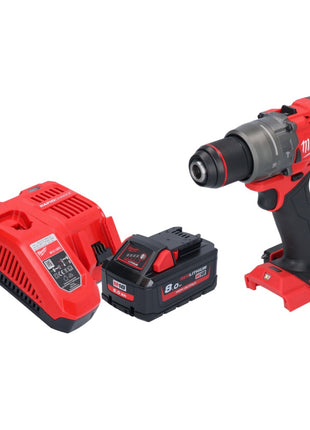 Taladro percutor inalámbrico Milwaukee M18 FPD3-801 18 V 158 Nm sin escobillas + 1x batería 8,0 Ah + cargador