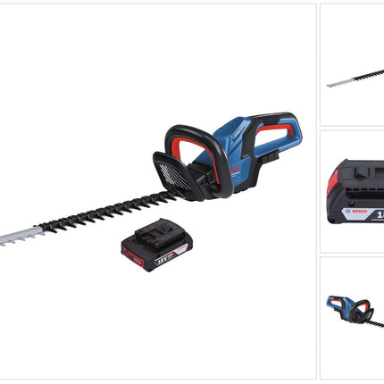 Bosch GHE 18V-60 Professional Akku Heckenschere 18 V 60 cm Brushless + 1x Akku 2,0 Ah - ohne Ladegerät