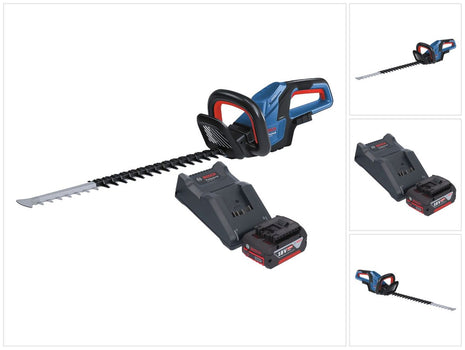 Bosch GHE 18V-60 Professional Taille-haies sans fil 18 V 60 cm Brushless + 1x batterie 4,0 Ah + chargeur