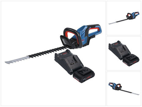 Bosch GHE 18V-60 Tagliasiepi professionale a batteria 18 V 60 cm senza spazzole + 1x batteria ProCORE 4,0 Ah + caricabatterie