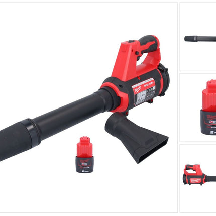 Milwaukee M12 BBL-201 Akku Gebläse 12 V + 1x Akku 2,0 Ah - ohne Ladegerät
