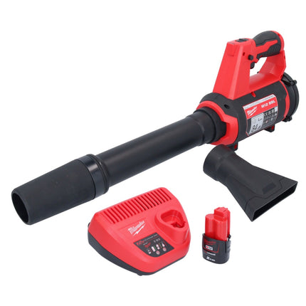 Milwaukee M12 BBL-201 Akku Gebläse 12 V + 1x Akku 2,0 Ah + Ladegerät