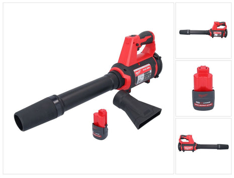 Soplador de batería Milwaukee M12 BBL-251 12 V + 1x batería 2,5 Ah - sin cargador