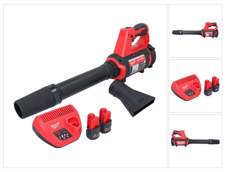 Milwaukee M12 BBL-252 akumulatorowa dmuchawa 12 V + 2x akumulator 2,5 Ah + ładowarka