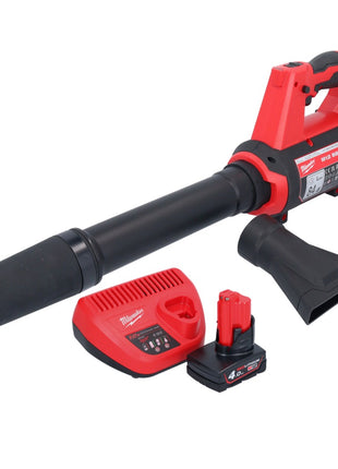 Milwaukee M12 BBL-401 Akku Gebläse 12 V + 1x Akku 4,0 Ah + Ladegerät