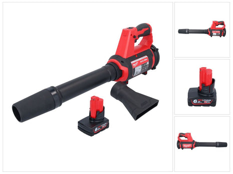 Milwaukee M12 BBL-601 Soffiatore a batteria 12 V + 1x batteria 6,0 Ah - senza caricabatteria