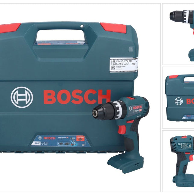 Bosch GSB 18V-45 Professional Akku Schlagbohrschrauber 18 V 45 Nm Brushless + L-Case - ohne Akku, ohne Ladegerät