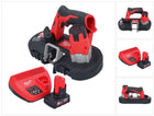 Milwaukee M12 BS-601 Akku Bandsäge 12 V 41 x 41 mm + 1x Akku 6,0 Ah + Ladegerät