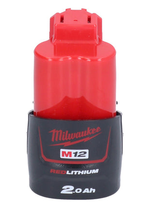 Pompe de transfert de batterie Milwaukee M12 BSWP-201 12 V 34 l/min + 1x batterie 2,0 Ah - sans chargeur