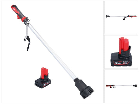 Bomba de trasvase a batería Milwaukee M12 BSWP-401 12 V 34 l/min + 1x batería 4,0 Ah - sin cargador