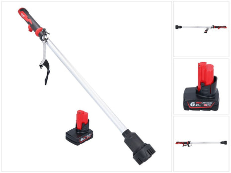 Bomba de trasvase a batería Milwaukee M12 BSWP-601 12 V 34 l/min + 1x batería 6,0 Ah - sin cargador