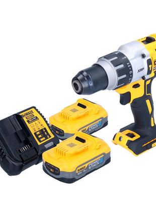 Taladro percutor inalámbrico DeWalt DCD 996 H2 18 V 95 Nm sin escobillas + 2x batería Powerstack 5,0 Ah + cargador