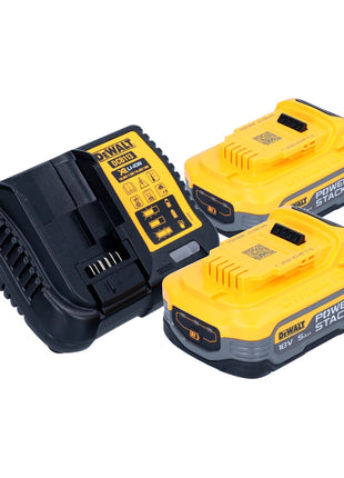 Taladro percutor inalámbrico DeWalt DCD 996 H2 18 V 95 Nm sin escobillas + 2x batería Powerstack 5,0 Ah + cargador