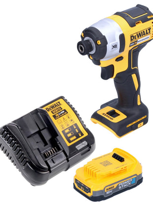 DeWalt DCF 887 E1 Akku Schlagschrauber 18 V 205 Nm 1/4" Brushless + 1x Akku 1,7 Ah + Ladegerät