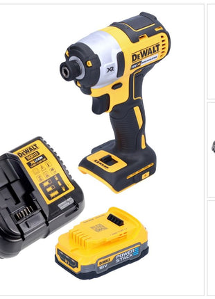 DeWalt DCF 887 E1 Akku Schlagschrauber 18 V 205 Nm 1/4" Brushless + 1x Akku 1,7 Ah + Ladegerät