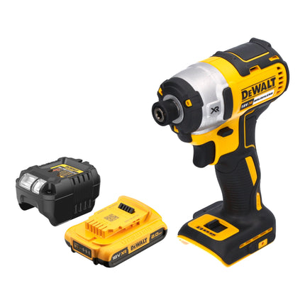 DeWalt DCF 887 D1 Akku Schlagschrauber 18 V 205 Nm 1/4" Brushless + 1x Akku 2,0 Ah + Ladegerät