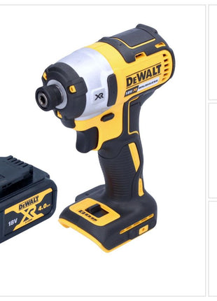 Clé à chocs sans fil DeWalt DCF 887 N 18 V 205 Nm 1/4" sans balai + 1x batterie 4,0 Ah - sans chargeur