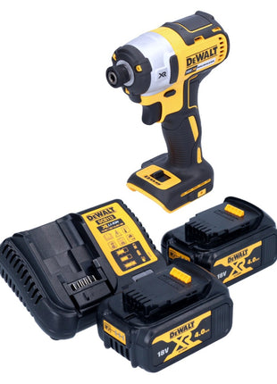 DeWalt DCF 887 M2 Akku Schlagschrauber 18 V 205 Nm 1/4" Brushless + 2x Akku 4,0 Ah + Ladegerät