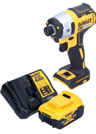 DeWalt DCF 887 P1 Akku Schlagschrauber 18 V 205 Nm 1/4" Brushless + 1x Akku 5,0 Ah + Ladegerät