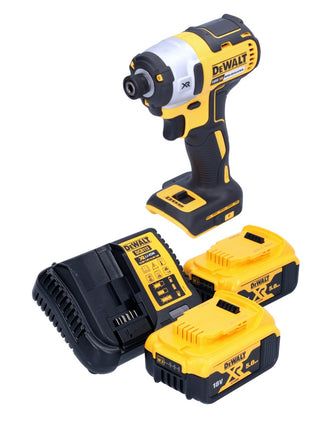 DeWalt DCF 887 P2 Akku Schlagschrauber 18 V 205 Nm 1/4" Brushless + 2x Akku 5,0 Ah + Ladegerät