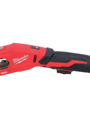 Cortatubos de acero inoxidable a batería Milwaukee M12 PCSS-202 12 V 12 - 28 mm + 2x baterías 2,0 Ah + cargador