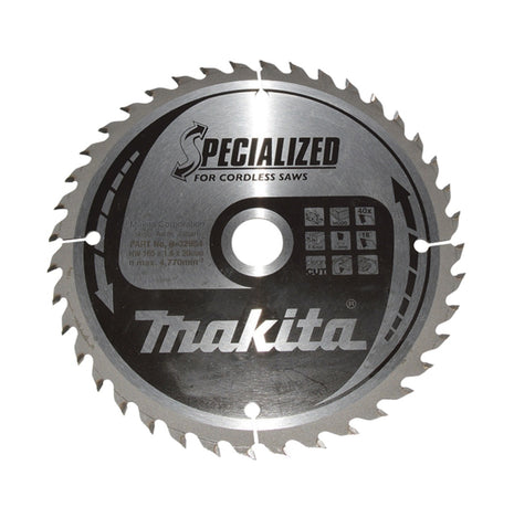 Makita CCF16540E Lama SPECIALIZZATA 165 x 20 mm 40 denti per legno ( B-32954 )