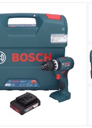 Bosch GSB 18V-45 Professional Akku Schlagbohrschrauber 18 V 45 Nm Brushless + 1x Akku 2,0 Ah + L-Case - ohne Ladegerät