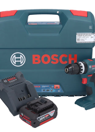 Bosch GSB 18V-45 Professional Akku Schlagbohrschrauber 18 V 45 Nm Brushless + 1x Akku 4,0 Ah + Ladegerät + L-Case