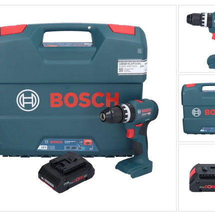 Bosch GSB 18V-45 Professional Akku Schlagbohrschrauber 18 V 45 Nm Brushless + 1x ProCORE Akku 4,0 Ah + L-Case - ohne Ladegerät