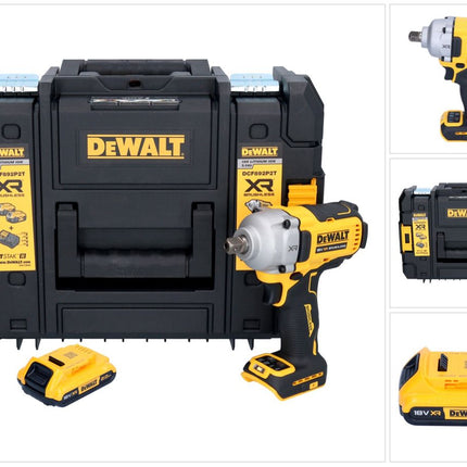 DeWalt DCF 892 NT Akku Schlagschrauber 18 V 813 Nm 1/2" Brushless + 1x Akku 2,0 Ah + TSTAK - ohne Ladegerät