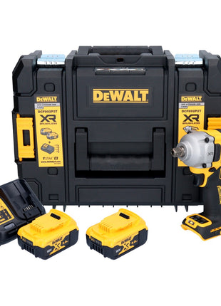 DeWalt DCF 892 P2T Akku Schlagschrauber 18 V 813 Nm 1/2" Brushless + 2x Akku 5,0 Ah + Ladegerät + TSTAK