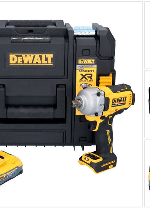 DeWalt DCF 892 NT Akku Schlagschrauber 18 V 813 Nm 1/2" Brushless + 1x Powerstack Akku 5,0 Ah + TSTAK - ohne Ladegerät