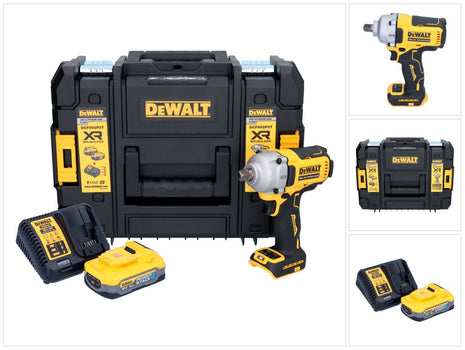 DeWalt DCF 892 H1T Akku Schlagschrauber 18 V 813 Nm 1/2" Brushless + 1x Powerstack Akku 5,0 Ah + Ladegerät + TSTAK