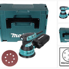 Makita BO 5031 Exzenterschleifer 300 Watt 125 mm + 50x Schleifpapier K80 + Makpac