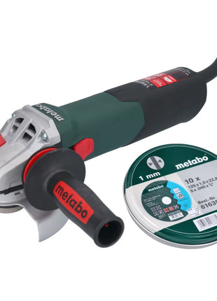 Metabo WE 15-125 Quick Winkelschleifer 1550 W 125 mm + 10x Trennscheibe