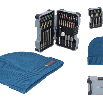 Bosch 43 tlg. Schrauberbit Set Extra Hard 1/4" + gratis Bosch Mütze / Beanie ( 0615997658 )