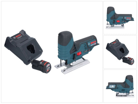 Bosch GST 12V-70 Seghetto alternativo professionale a batteria 12 V 70 mm + 1x batteria ricaricabile 3,0 Ah + caricabatterie gert