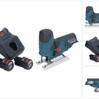 Bosch GST 12V-70 Professional Akku Stichsäge 12 V 70 mm + 2x Akku 3,0 Ah + Ladegerät