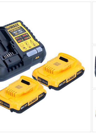 DeWalt DCB 1104 D2 Akku Starter Set 12 V / 18 V 2x Akku 2,0 Ah + DCB 1104 Ladegerät