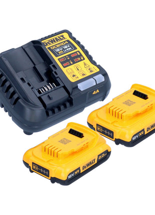 DeWalt DCB 1104 D2 Akku Starter Set 12 V / 18 V 2x Akku 2,0 Ah + DCB 1104 Ladegerät