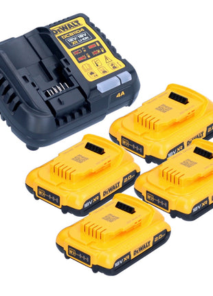 DeWalt DCB 1104 D4 Akku Starter Set 12 V / 18 V 4x Akku 2,0 Ah + DCB 1104 Ladegerät