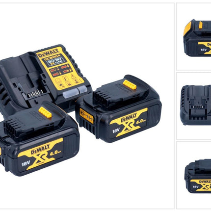 DeWalt DCB 1104 M2 Akku Starter Set 12 V / 18 V 2x Akku 4,0 Ah + DCB 1104 Ladegerät