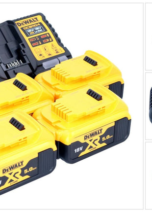 DeWalt DCB 1104 P4 Akku Starter Set 12 V / 18 V 4x Akku 5,0 Ah + DCB 1104 Ladegerät